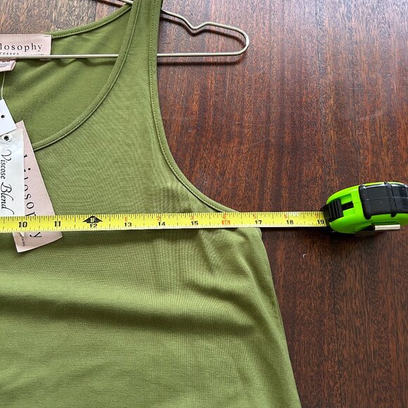 NWT Philosophy green jersey midi dress, Med - Picture 8 of 9